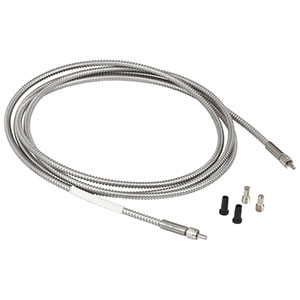 BFA105HS02 - Linear-to-Linear Bundle, 7 x Ø105 µm Core Fibers, High-OH, SMA, 2 m Long