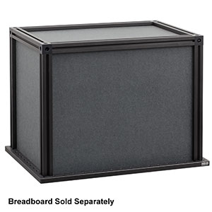 XE25C9/M - 525 mm x 375 mm x 300 mm (L x W x H) Enclosure with Black Hardboard Panels