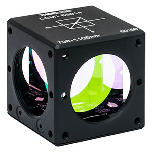CCM1-BS014 - 30 mm Cage Cube-Mounted Non-Polarizing Beamsplitter, 700 - 1100 nm, 8-32 Tap