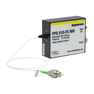 FPD510-FC-NIR - InGaAs Fixed Gain, High Sensitivity PIN Amplified Detector, 950 - 1650 nm, DC - 250 MHz
