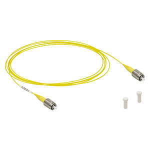 P1-780Y-FC-2 - Single Mode Patch Cable, 780 - 970 nm, FC/PC, Ø900 µm Jacket, 2 m Long