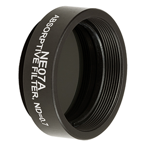 NE07A - Ø25 mm Absorptive ND Filter, SM1-Threaded Mount, Optical Density: 0.7