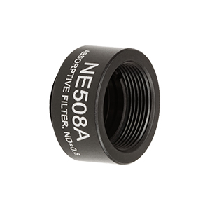 NE508A - Ø1/2in Absorptive ND Filter, SM05-Threaded Mount, Optical Density: 0.8