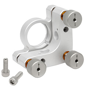 KS1TV - Vacuum-Compatible SM1-Threaded Precision Kinematic Mirror Mount for Ø1in Optics, 3 Adjusters