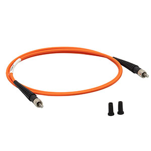 M152L01 - Ø400 µm, 0.22 NA, SMA-SMA Fiber Patch Cable, Low OH, 1 m Long