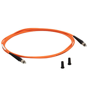 M152L02 - Ø400 µm, 0.22 NA, SMA-SMA Fiber Patch Cable, Low OH, 2 m Long