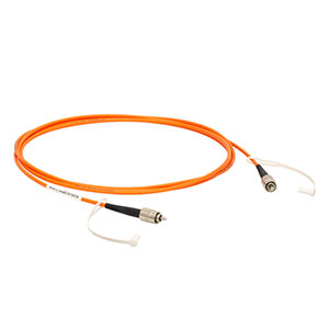 M160L02 - Ø600 μm, 0.22 NA, Low OH, FC/PC-FC/PC Fiber Patch Cable, 2 m Long