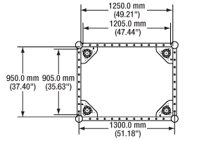 Diagram details SD rail dimensions