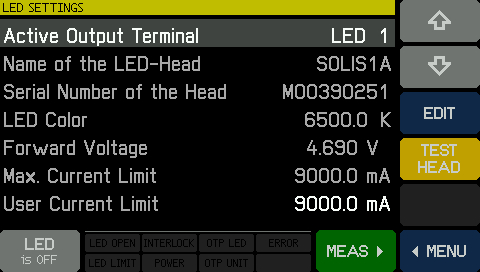 LED Settings