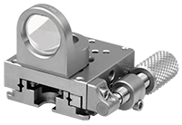The pin holes on the top plate of the stage are compatible with our Polaris® fixed optic mounts for OEM applications