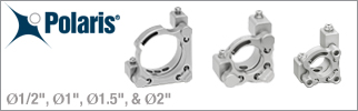 Vertical-Drive Adjuster Polaris Mirror Mounts, SS